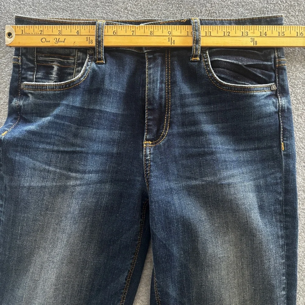 Kut from the Kloth Stella High Rise Flare Jean Pant 4 Dark Base Wash - Picture 13 of 16